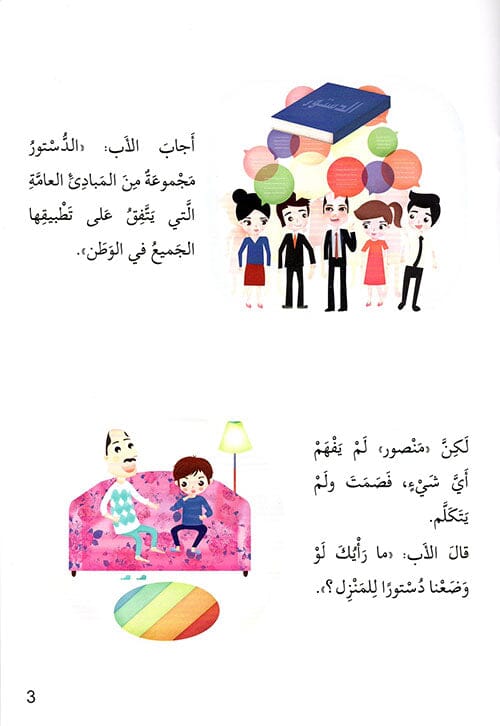 سلسلة أنا ومجتمعي : دستور المنزل كتب أطفال محمد عبد المنعم زهران 