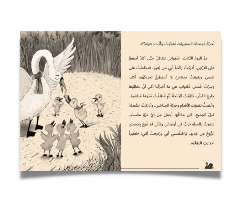 بجعة في بحيرة الفلامنجو كتب أطفال أسماء عمارة 