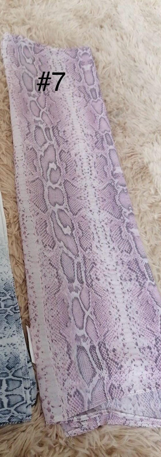 حجاب كريب شيفون طباعه . حجابات آرام 