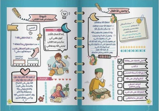 الأذكار بالخرائط الذهنية للصغار كتب أطفال دينا وجيه 