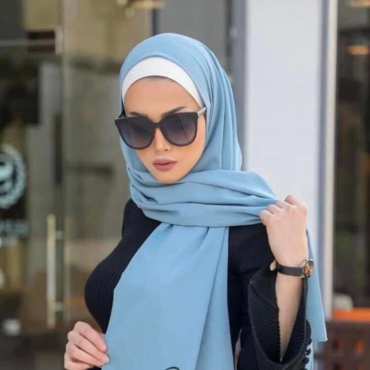 شال و حجاب كريب شيفون حجابات آرام 