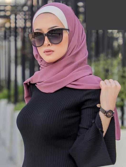 شال و حجاب كريب شيفون حجابات آرام 