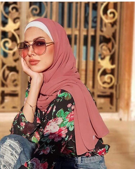 شال و حجاب كريب شيفون حجابات آرام 