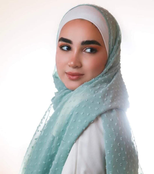 شال و حجاب منقط تاليدا شيفون . حجابات آرام 