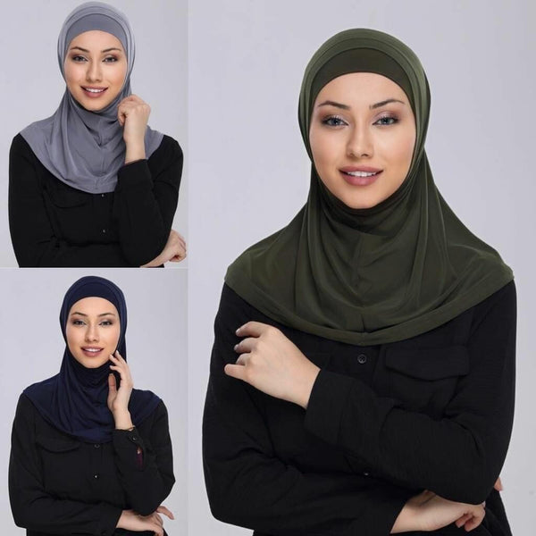 حجاب قطعتين ليكرا حجابات آرام 