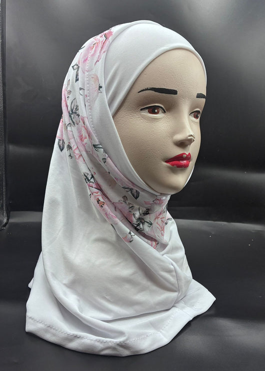 حجاب قطعتين معرق ليكرا حجابات آرام 