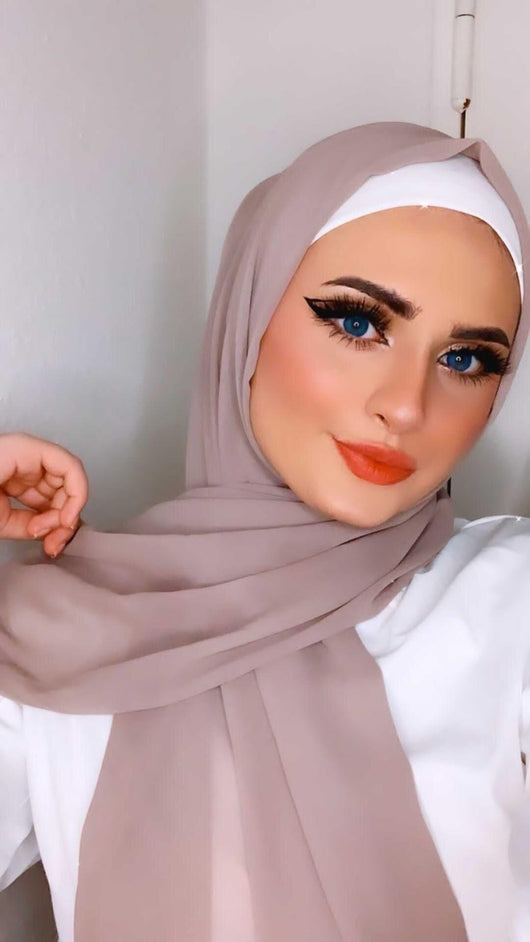 شال و حجاب كريب شيفون حجابات آرام 