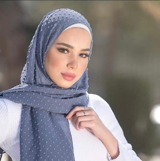 شال و حجاب منقط تاليدا شيفون . حجابات آرام 