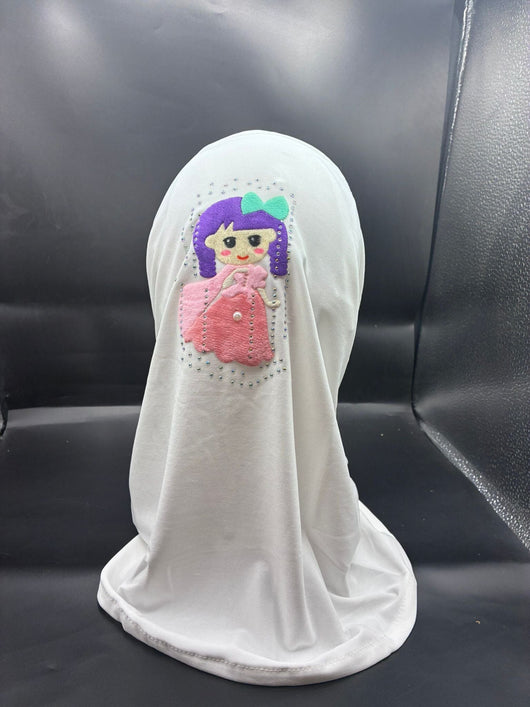 حجاب قطعتين اطفال ليكرا حجابات آرام 