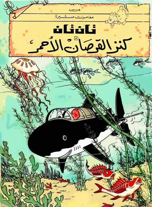 مغامرات تان تان : قصص مصورة كتب أطفال دار المعارف تان تان وكنز القرصان الأحمر